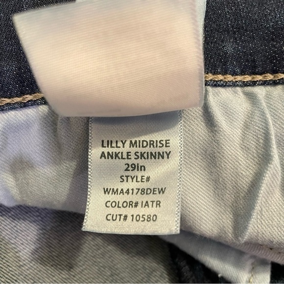 HUDSON Jeans Midrise Ankle Lilly Skinny Jeans size 28 - Picture 8 of 11